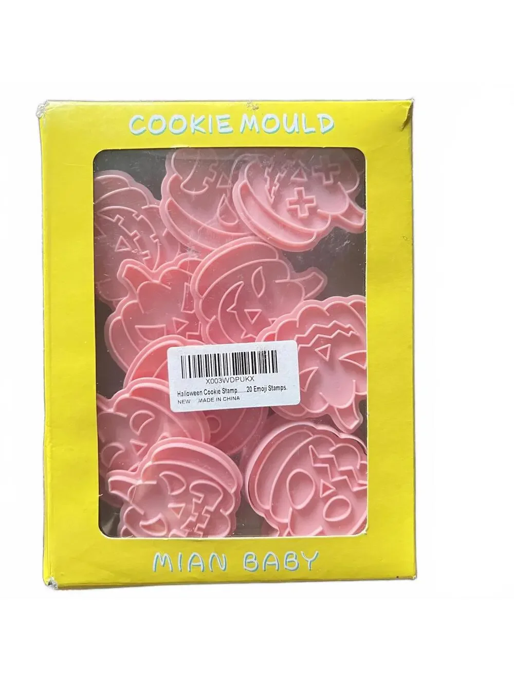 Cookie Stamp Set - 20 emoji pumpkins